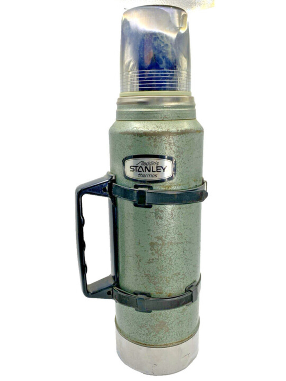 Vintage Aladdin Stanley Thermos 2Qt A-944C Green Hammertone USA 1982